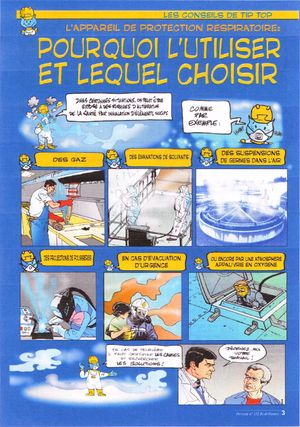 Les conseils de Tip Top: l'appareil de protection respiratoire