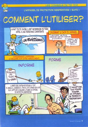Les conseils de Tip Top: l'appareil de protection respiratoire