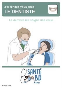 Le dentiste me soigne une carie